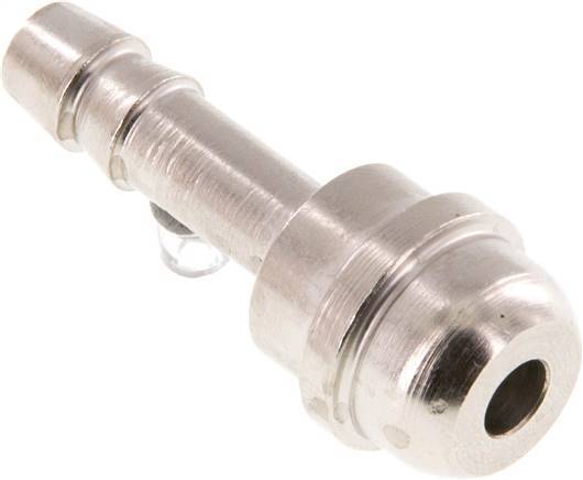 Embout de tuyau en laiton nickelé de 6 mm (1/4'') sans écrou-raccord (G3/8'') 14.5mm