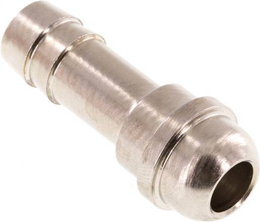 9 mm (3/8'') nickel plated Brass Hose Barb without Union Nut (G3/8'') 14.5mm