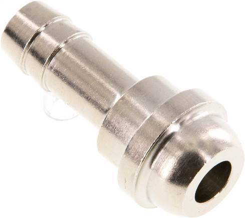 Embout de tuyau en laiton nickelé de 9 mm (3/8'') sans écrou-raccord (G1/2'') 19.5mm