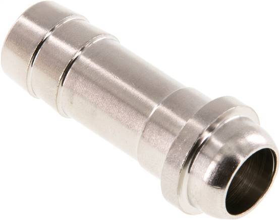 Embout de tuyau en laiton nickelé de 13 mm (1/2'') sans écrou-raccord (G1/2'') 19.5mm