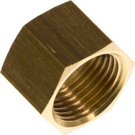 4/6/9mm (G3/8'') Brass Union Nut L14.5mm