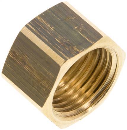 6/9/13mm (G1/2'') Brass Union Nut L16mm