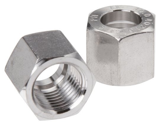 4/6/9mm (G1/4'' LH) Stainless Steel Union Nut L15mm