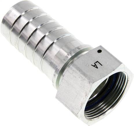 38x54 mm & G1-1/2'' zink plated Steel Hose Pillar with Union Nut DIN EN 14423 / DIN 2826