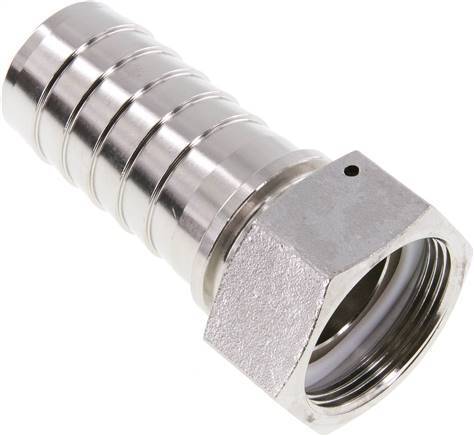 38x54 mm & G1-1/2'' Stainless Steel 1.4301 Hose Pillar with Union Nut DIN EN 14423 / DIN 2826