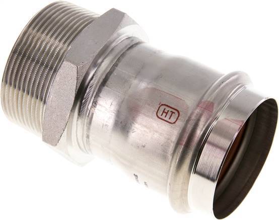 Perskoppeling - 54mm Persmof & R 2'' Buiseinde - RVS