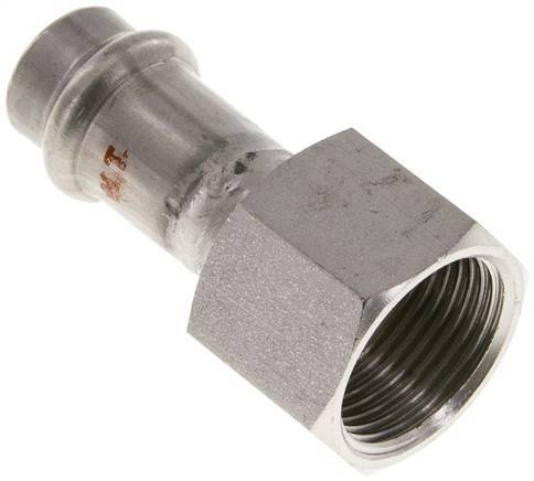 Press Fitting - 15mm Female & Rp 3/4'' Female - Stainless Steel