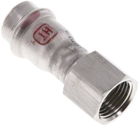 Press Fitting - 18mm Female & Rp 1/2'' Female - Stainless Steel