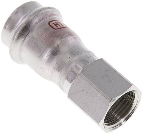 Press Fitting - 22mm Female & Rp 1/2'' Female - Stainless Steel