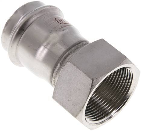 Press Fitting - 42mm Female & Rp 1-1/2'' Female - Stainless Steel