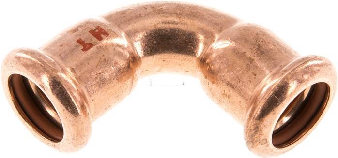 90deg Elbow Press Fitting - 15mm Female - Copper alloy