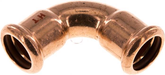 90deg Elbow Press Fitting - 18mm Female - Copper alloy