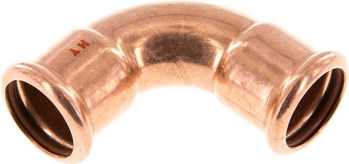 90deg Elbow Press Fitting - 28mm Female - Copper alloy