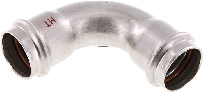 90deg Elbow Press Fitting - 28mm Female - Stainless Steel