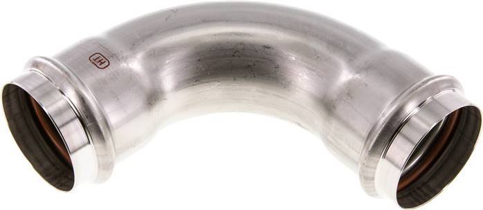 90deg Elbow Press Fitting - 54mm Female - Stainless Steel