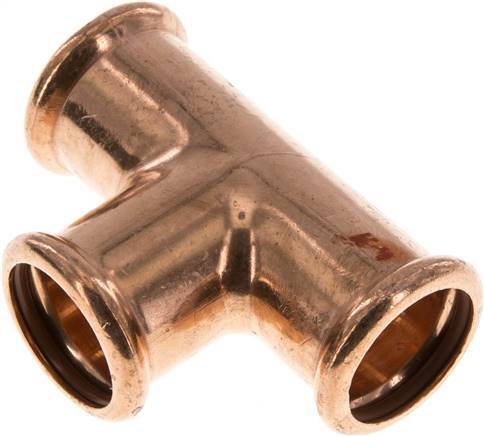 Tee Press Fitting - 28mm Female - Copper alloy