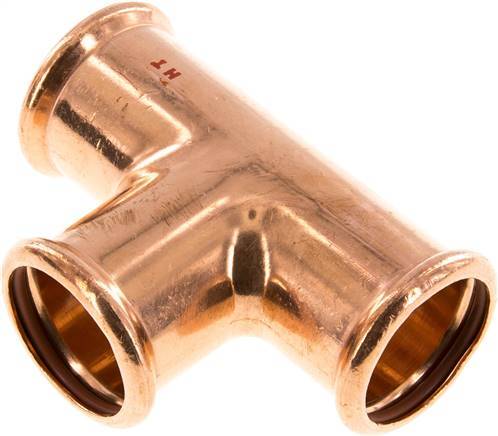 Tee Press Fitting - 35mm Female - Copper alloy