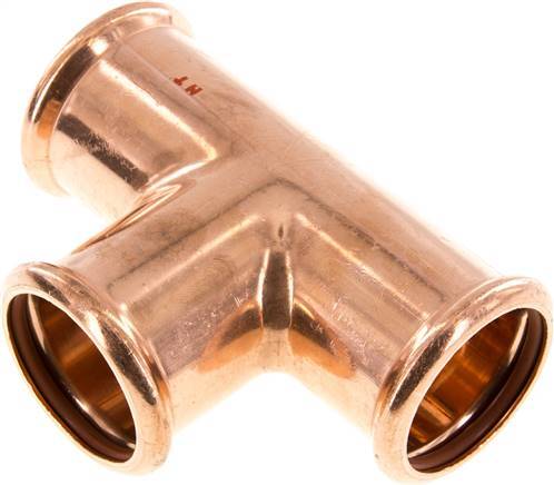 Tee Press Fitting - 42mm Female - Copper alloy