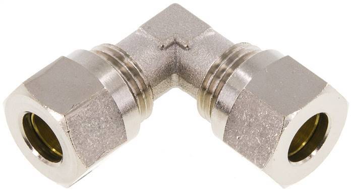 10L Nickel plated Brass Elbow Cutting Fitting 115 bar ISO 8434-1