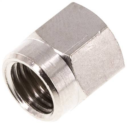 4 LL M8x1 Union Nut messing