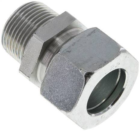 22L & R3/4'' Zink plated Steel Straight Cutting Fitting with Male Threads 160 bar ISO 8434-1