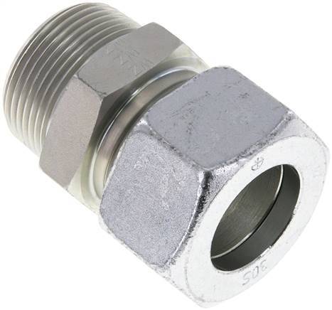 30S & R1-1/4'' Zink plated Steel Straight Cutting Fitting with Male Threads 400 bar ISO 8434-1