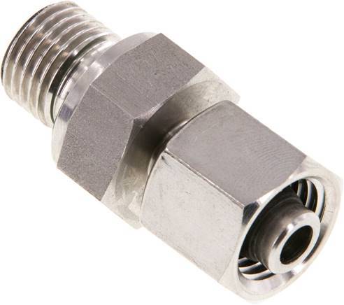 8L & G1/4'' pivot droit en acier inoxydable avec filetage mâle 315 bar FKM Reglable ISO 8434-1