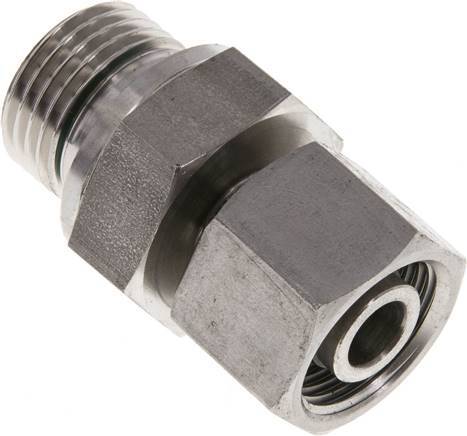 12S & G1/2'' Stainless Steel Straight Swivel with Male Threads 630 bar FKM Adjustable ISO 8434-1