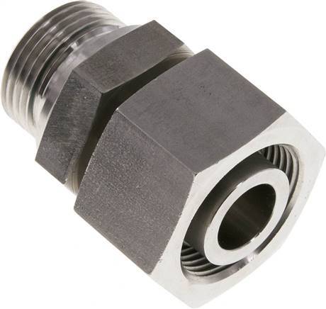 25S & G1'' Stainless Steel Straight Swivel with Male Threads 400 bar FKM Adjustable ISO 8434-1