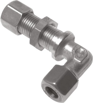 Codo de acero inoxidable 8L para corte de mampara 315 bar ISO 8434-1