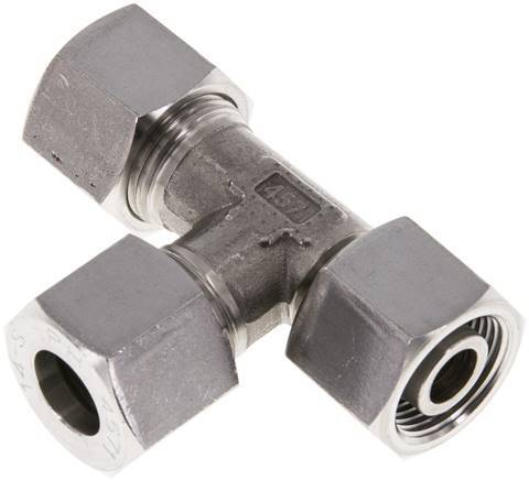 14S Stainless Steel Right Angle Tee Cutting Fitting with Swivel 630 bar Adjustable ISO 8434-1