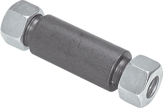 Raccord droit à souder et à couper en acier phosphaté 6L Bulkhead 315 bar ISO 8434-1