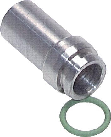 Recto de acero inoxidable de 8x2mm con extremo para soldar 630 bar FKMO-ring ISO 8434-1