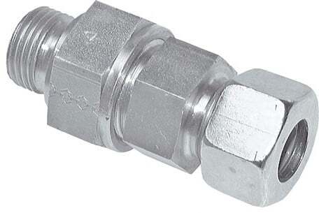 8L (M14x1.5) & G1/4'' Regeling-In RVS Terugslagklep Snijring Buitendraad 1-250 bar ISO 8434-1