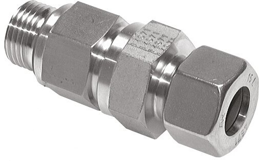 Clapet anti-retour hydraulique Bague coupante 14S (M22x1.5) & G1/2'' mâle Acier 1-400bar (15-5800)psi Tube filete ISO 8434-1