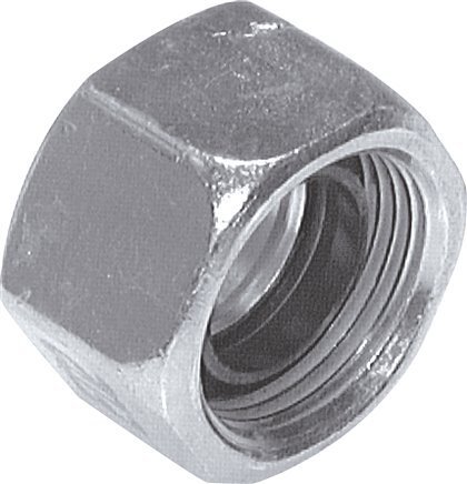 30S (M42x2) Steel Functional Nut FKM