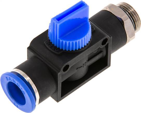 3/2-Way Shut-Off Hand Valve 12 mm - G3/8'' Plastic/Brass Tube-side venting