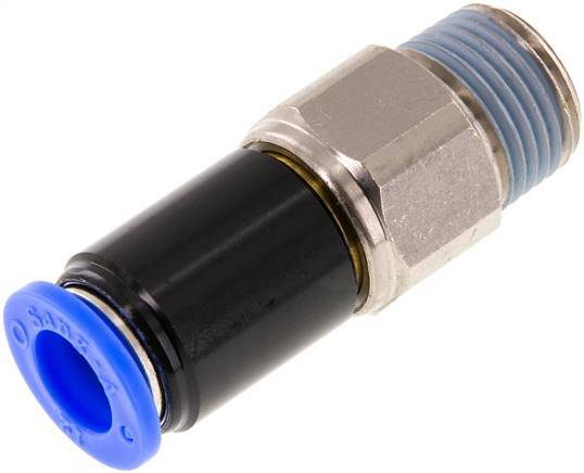 12mm & R1/2'' Joint articulé Filetages mâles à enfoncer Laiton nickelé/PBT NBR Rotatif