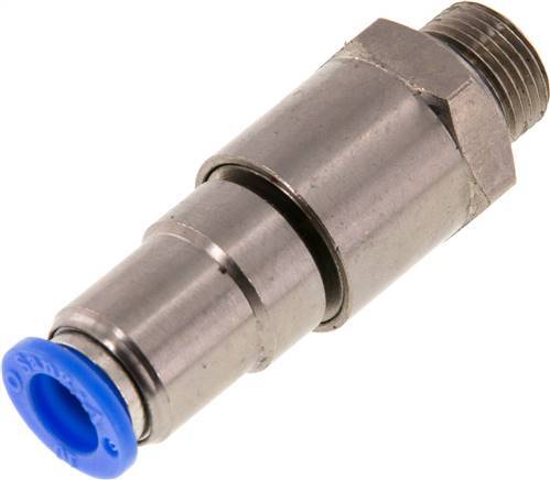 10mm & G3/8'' Quick Swivel Joint Push-In-Male Threads Nickel-Plated Brass/PBT NBR Rotatable