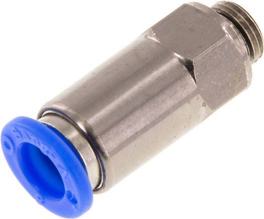 Push-In Check Valve 8mm & G1/8'' Male Brass/PBT 0.2-10bar (3-145psi) Hose-Thread