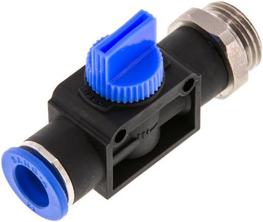 3/2-Way Shut-Off Hand Valve 10 mm - R1/2'' Plastic/Brass Thread-side venting