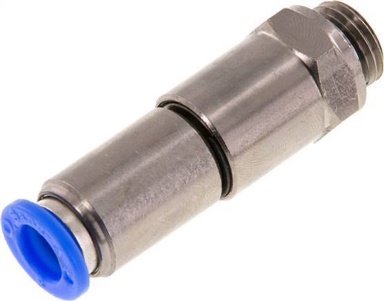 8mm & G1/4'' Quick Swivel Joint Push-In-Male Threads Nickel-Plated Brass/PBT NBR Rotatable