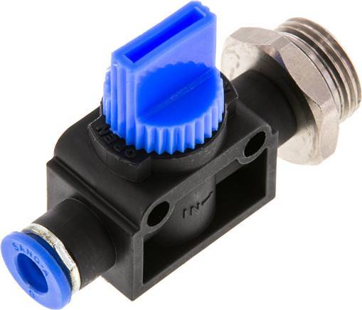 3/2-Way Shut-Off Hand Valve 6 mm - G3/8'' Plastic/Brass Thread-side venting