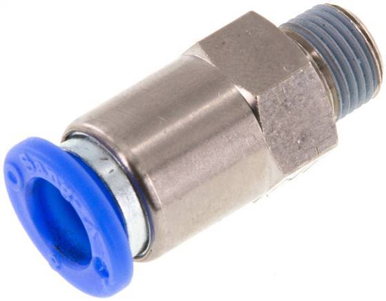 Push-In Check Valve 8mm & R1/8'' Male Brass/PBT 0.2-10bar (3-145psi) Thread-Hose