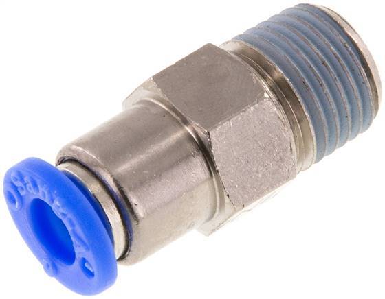 Push-In Check Valve 6mm & R1/4'' Male Brass/PBT 0.2-10bar (3-145psi) Thread-Hose