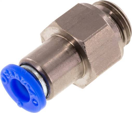 Push-In Check Valve 6mm & G1/4'' Male Brass/PBT 0.2-10bar (3-145psi) Thread-Hose