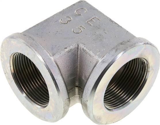 90deg Angled Fitting G1 1/2'' Female High Pressure Steel 160bar (2248.0psi) Hydraulic