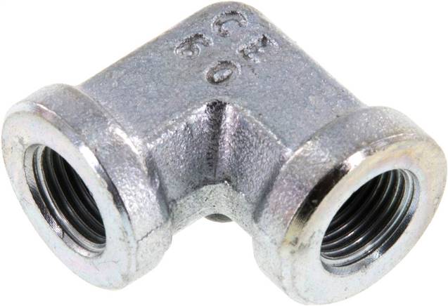 Racor acodado 90deg G1/8'' Hembra Acero Alta Presión 350bar (4917.5psi) Hidráulico