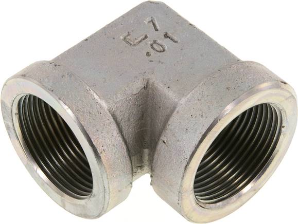 90deg Angled Fitting G1 1/4'' Female High Pressure Steel 160bar (2248.0psi) Hydraulic