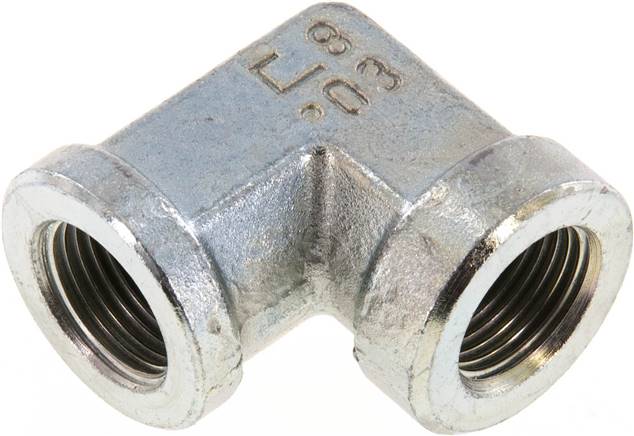 90deg Angled Fitting G3/8'' Female High Pressure Steel 250bar (3512.5psi) Hydraulic